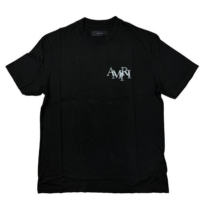 Amiri Chrome Staggered Tee Black