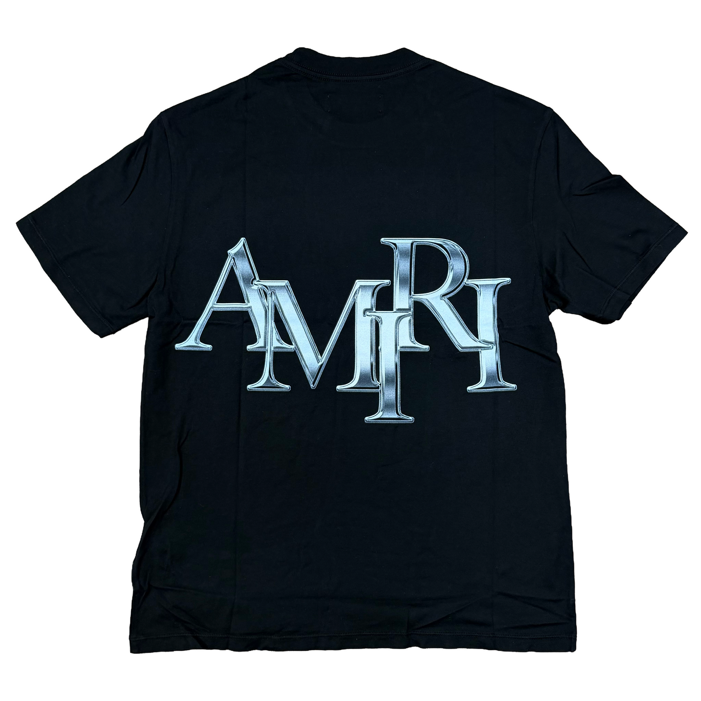 Amiri Chrome Staggered Tee Black