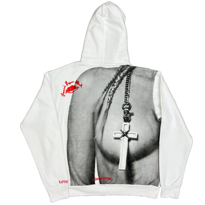 Chrome Hearts LLS II Hoodie White