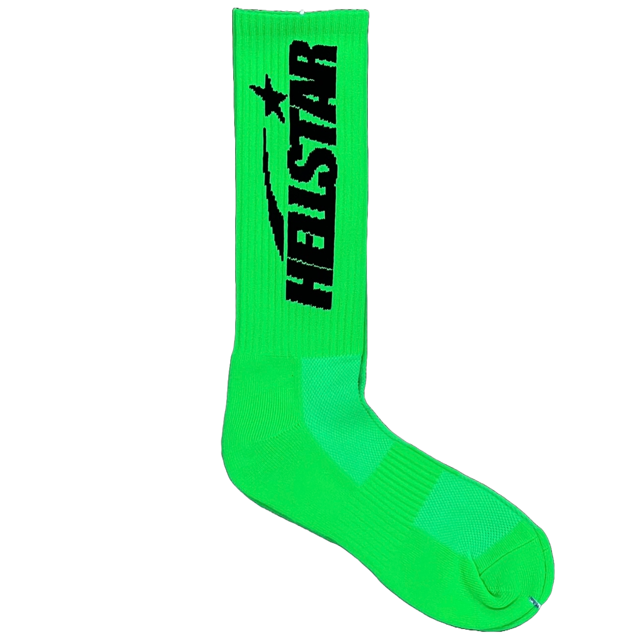 Hellstar Logo Socks Neon Green