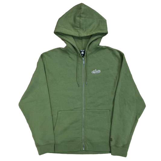 Sinclair Ballpark Logo Zip-Up Hoodie Dark Olive