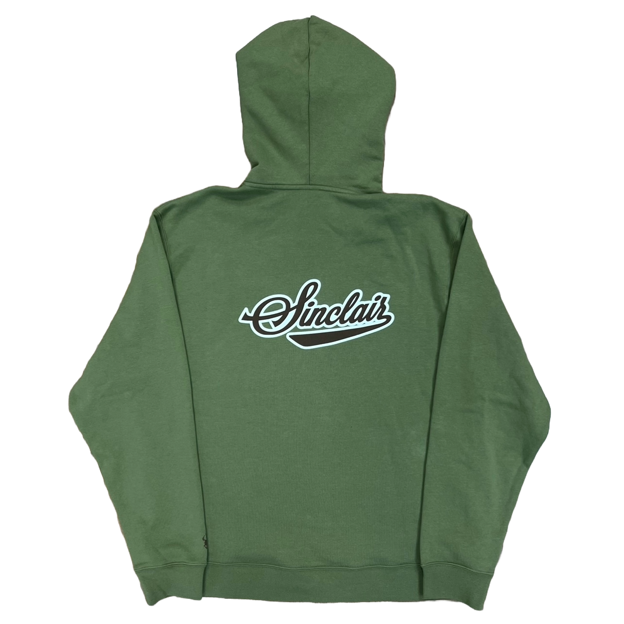 Sinclair Ballpark Logo Zip-Up Hoodie Dark Olive