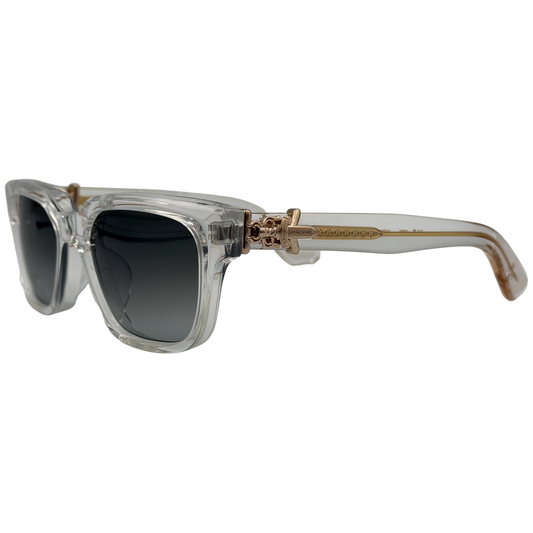 Chrome Hearts Vagillionaire II Sunglasses Crystal/Gold