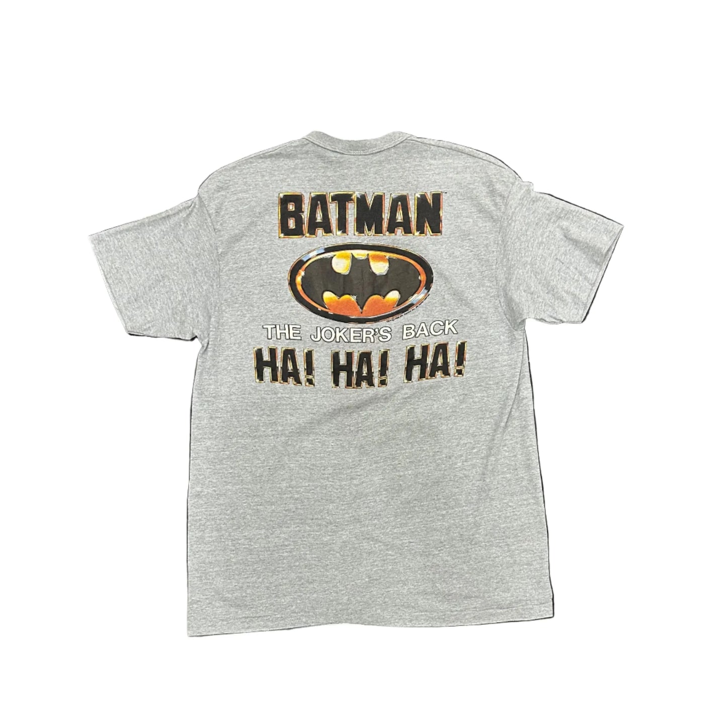 Vintage Batman The Joker's Back Tee Heather Grey
