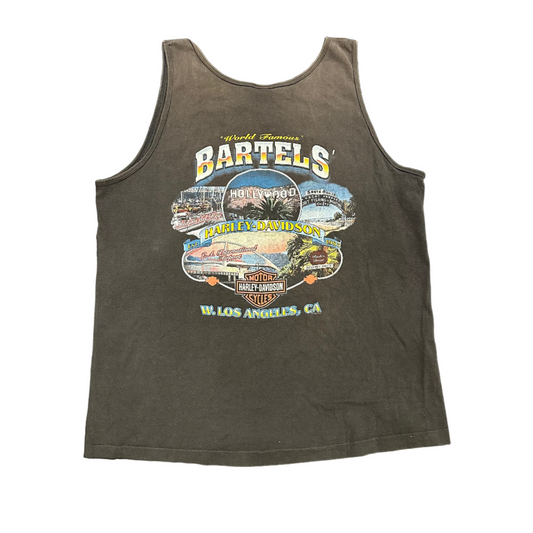 Vintage Harley Davidson W. Los Angeles Tank Dark Grey