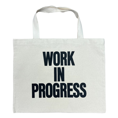 Gallery Dept. Work In Progress Large Canvas Tote Bag Cream