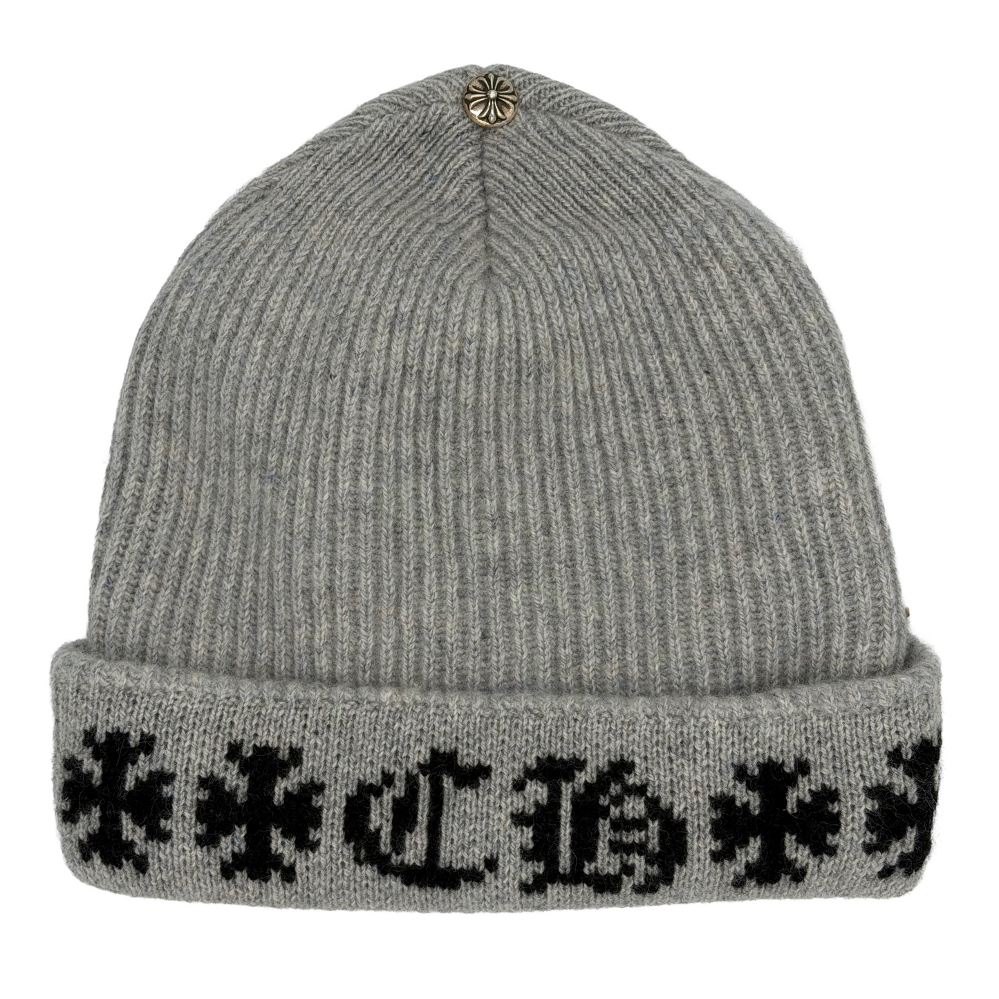 Chrome Hearts Big Daddy Cashmere Beanie Grey