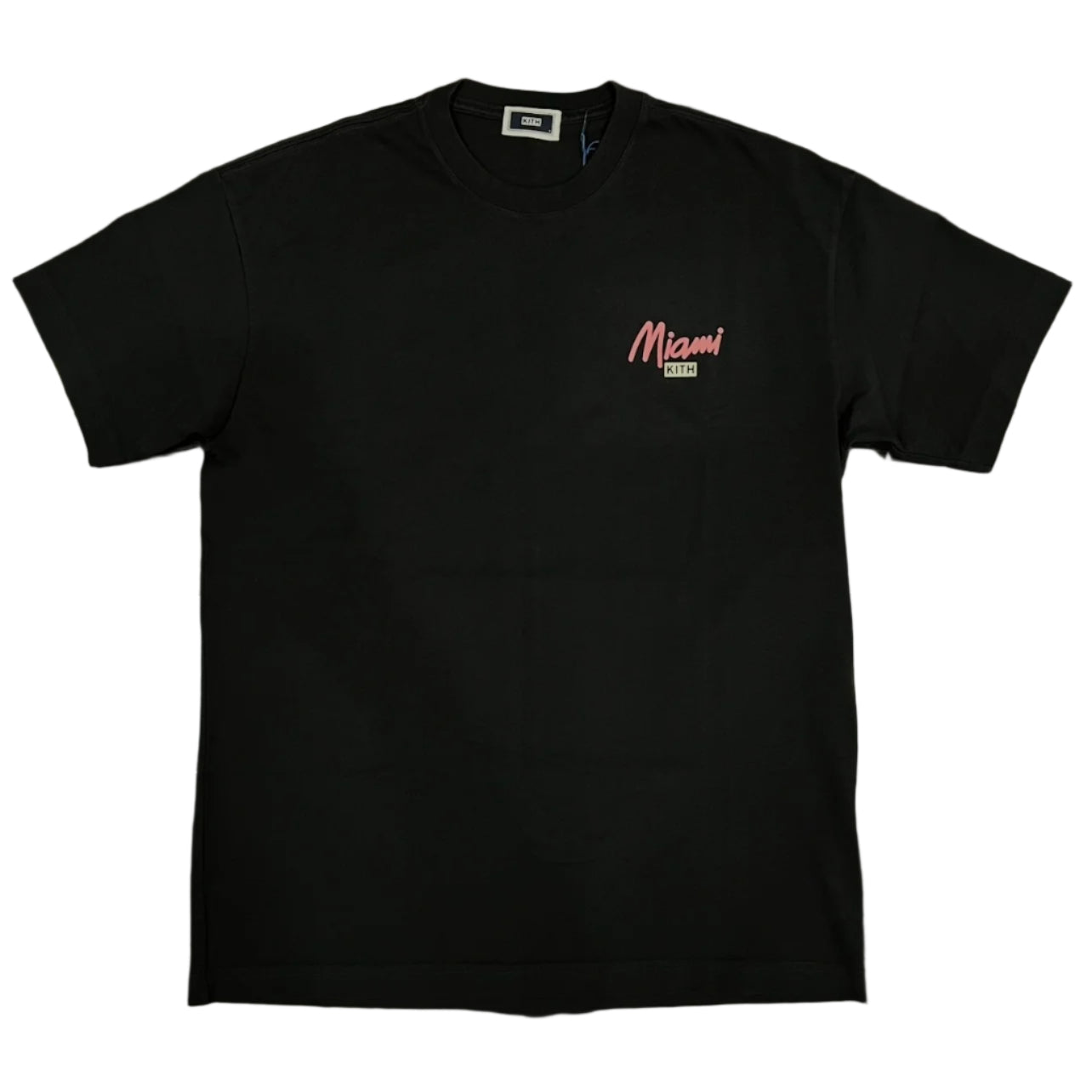 Kith Miami Exclusive Flamingo Script Tee Black