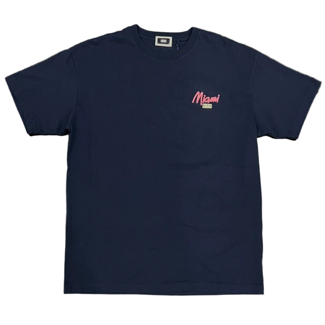 Kith Miami Exclusive Flamingo Script Tee Nocturnal