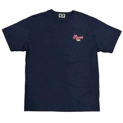 Kith Miami Exclusive Flamingo Script Tee Nocturnal