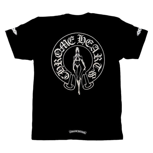 Chrome Hearts Deadly Doll Horseshoe T-Shirt Black