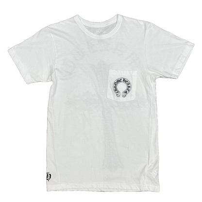 Chrome Hearts Malibu Exclusive Floral Cross T-Shirt White Chrome Hearts Malibu Exclusive Floral Cross T-Shirt White