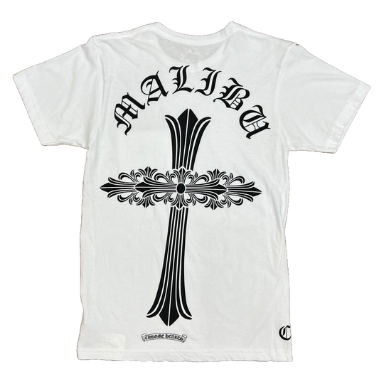 Chrome Hearts Malibu Exclusive Floral Cross T-Shirt White