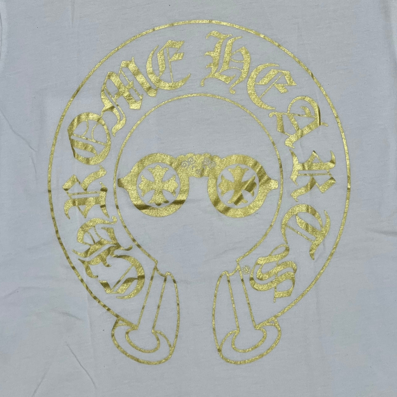 Chrome Hearts Horseshoe Glasses T-Shirt White/Gold