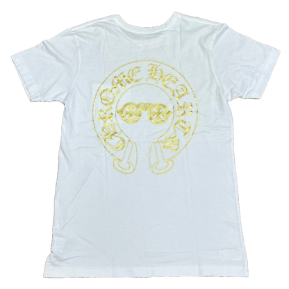 Chrome Hearts Horseshoe Glasses T-Shirt White/Gold