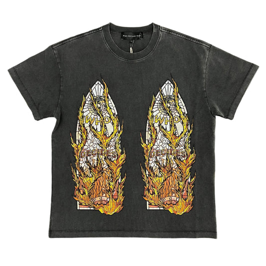 Who Decides War Flame Glass T-Shirt Coal