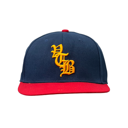Vertabrae Series Fitted Hat Navy/Red