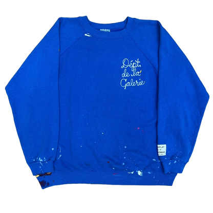 Gallery Dept. 1 of 1 Painted French Crewneck Blue