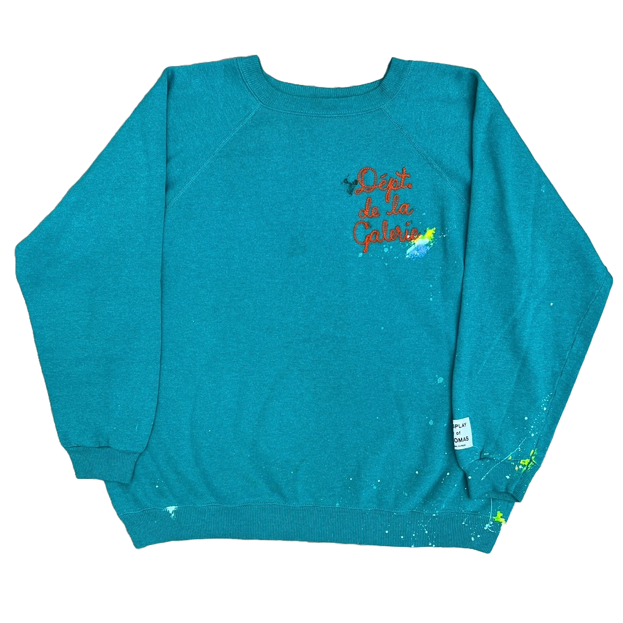 Gallery Dept. 1 of 1 Painted French Crewneck Teal