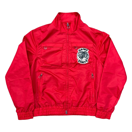 Saint Vanity Cargo Nylon Jacket Red