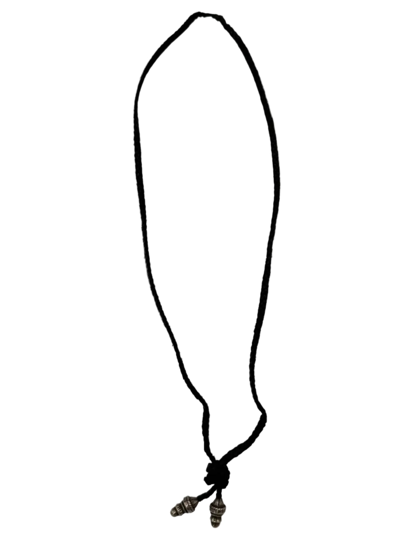 Chrome Hearts Braided Leather Rope Necklace