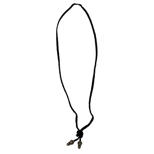 Chrome Hearts Braided Leather Rope Necklace