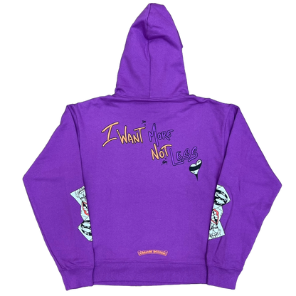 Chrome Hearts Matty Boy I Want More Not Less Hoodie Purple Chrome Hearts Matty Boy I Want More Not Less Hoodie Purple