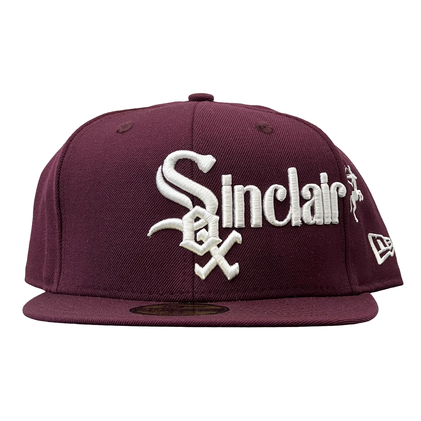 Sinclair x Endless Supply New Era Chicago White Sox Fitted Hat Burgundy