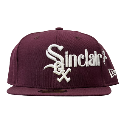 Sinclair x Endless Supply New Era Chicago White Sox Fitted Hat Burgundy