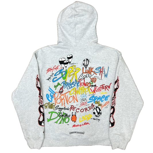 Chrome Hearts Matty Boy Brain Hoodie Heather Grey