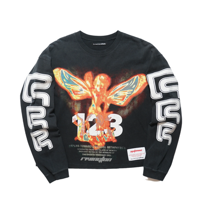 RIVINGTON roi Rebis In Times Like These CVA L/S Tee Mechanic Black/Orange