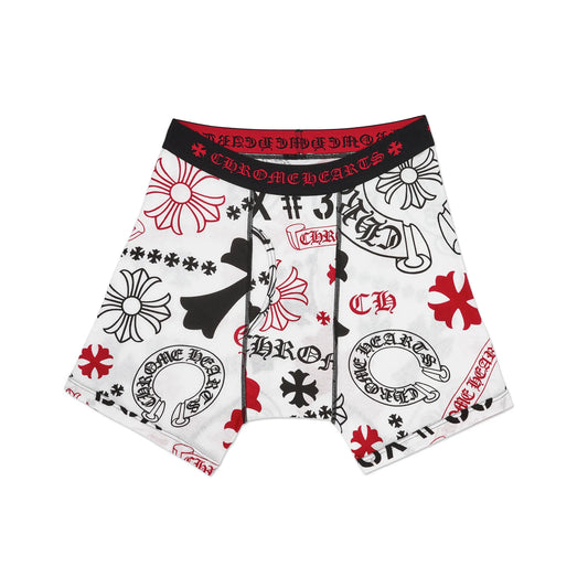 Chrome Hearts Stencil Long Boxer Brief White