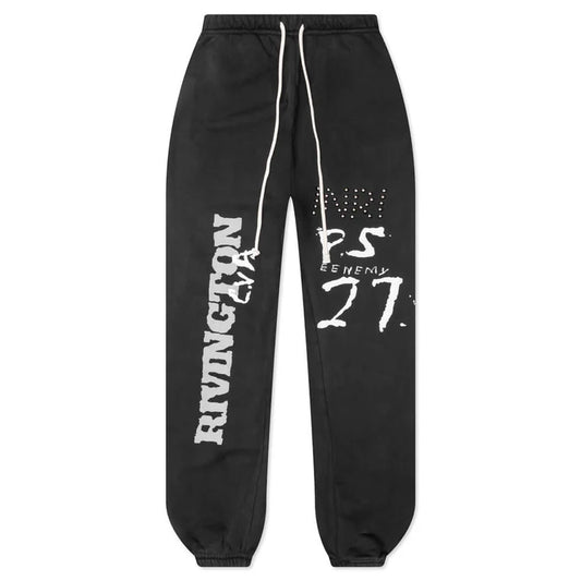 RIVINGTON roi Rebis Inri Sweatpants Mechanic Black