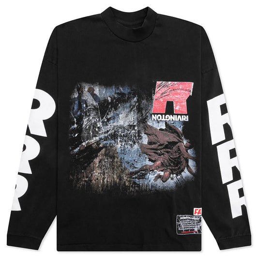 RIVINGTON roi Rebis It Was Written Mechanic Black L/S Tee