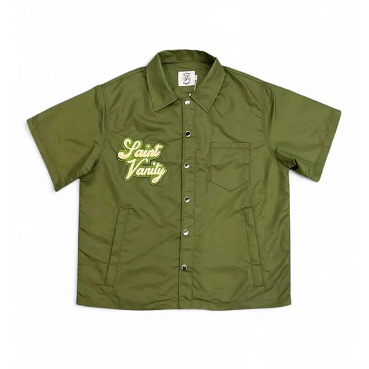 Saint Vanity Nylon Top Green