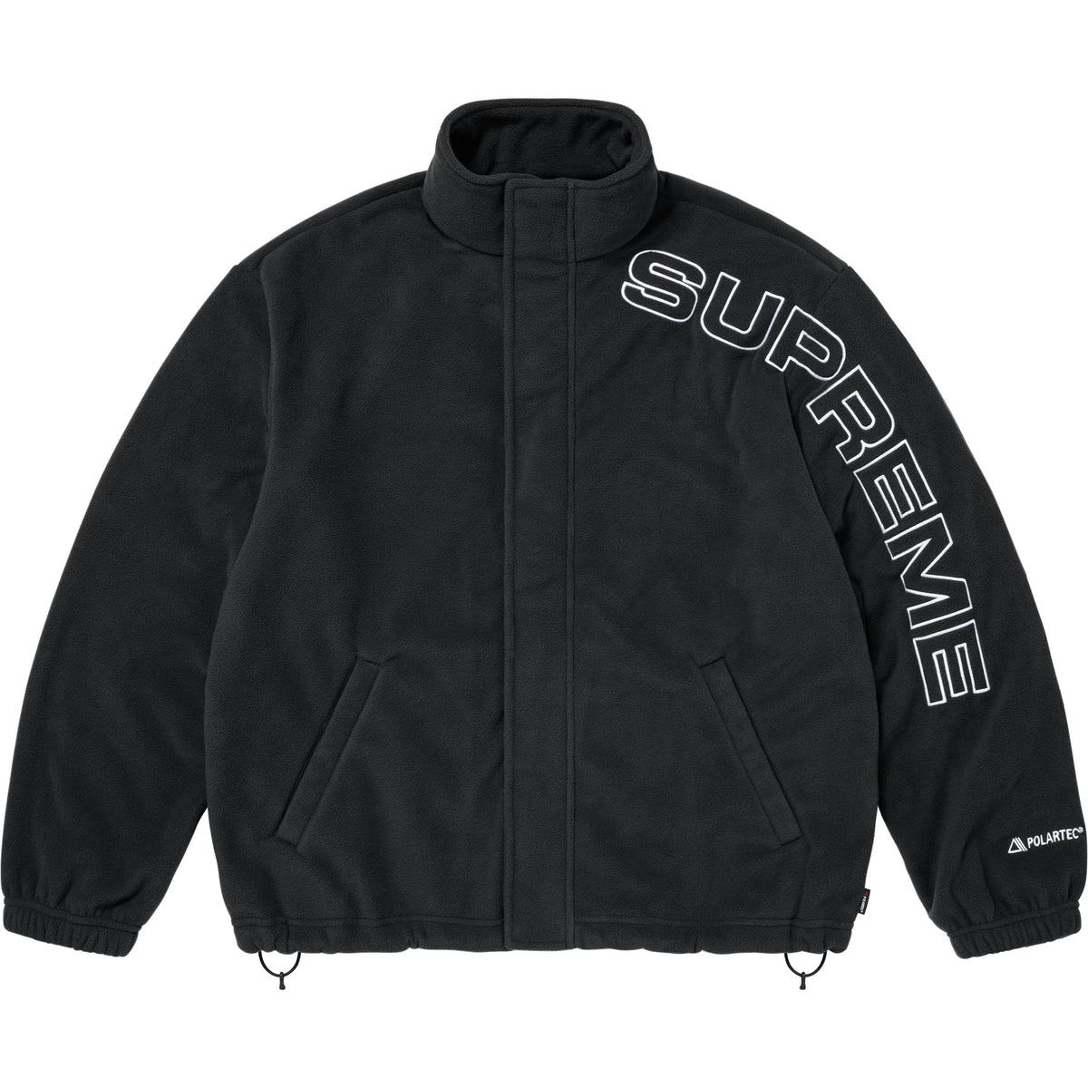 Supreme Spellout Embroidered Polartec® Jacket Black