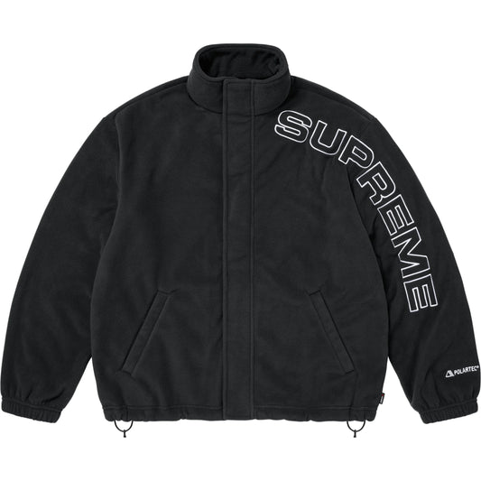 Supreme Spellout Embroidered Polartec® Jacket Black