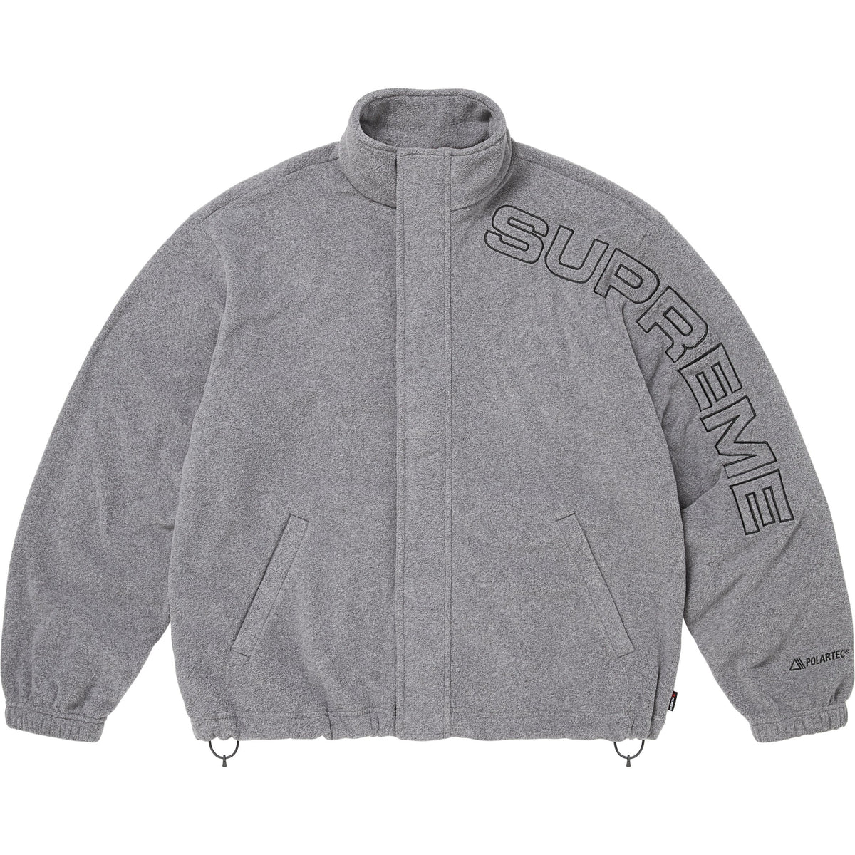 Supreme Spellout Embroidered Polartec® Jacket Grey