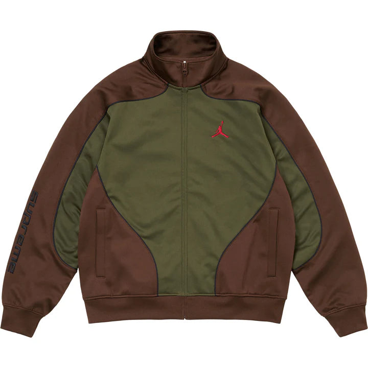 Supreme®/Jordan® Tricot Track Jacket Olive