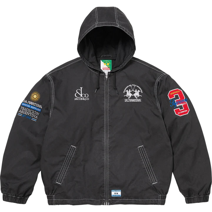 Supreme La Martina Lightweight Hooded Jacket Black