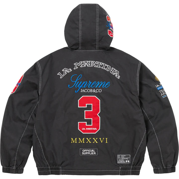 Supreme La Martina Lightweight Hooded Jacket Black