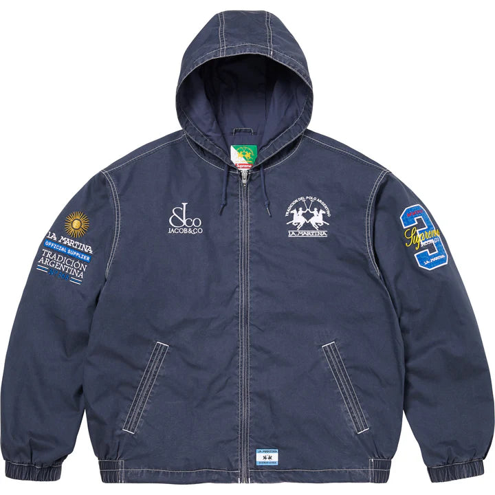Supreme La Martina Lightweight Hooded Jacket Navy