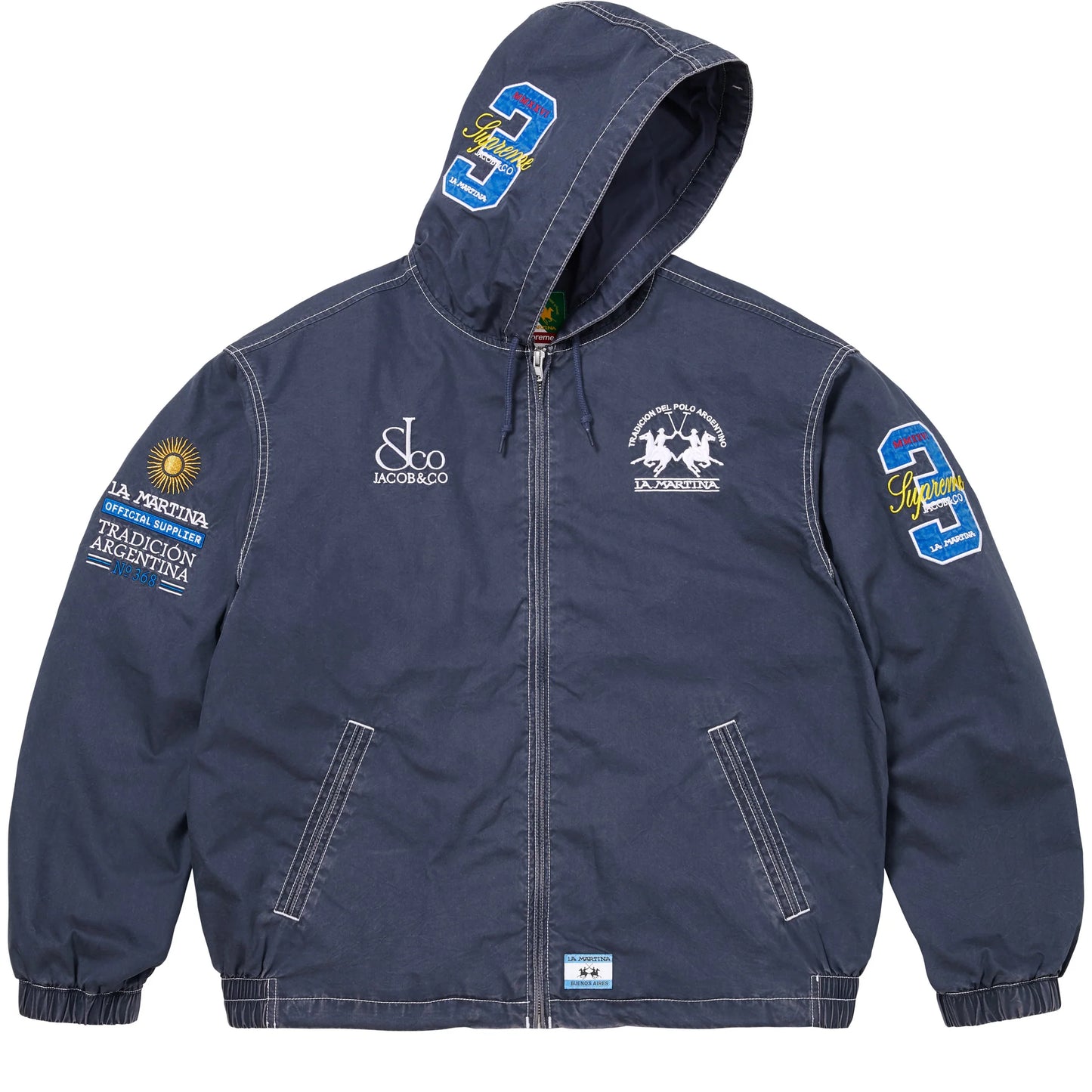 Supreme®/La Martina/Jacob & Co Lightweight Hooded Jacket Navy