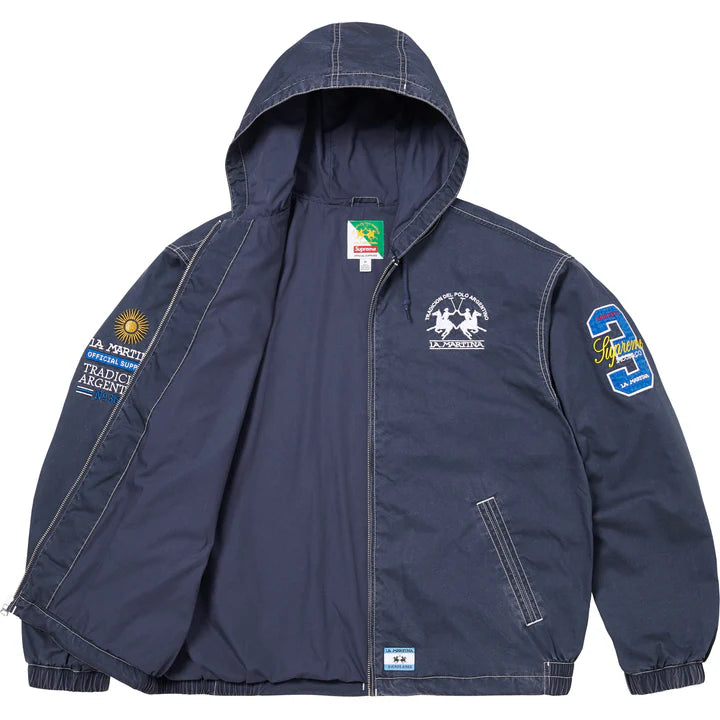 Supreme La Martina Lightweight Hooded Jacket Navy