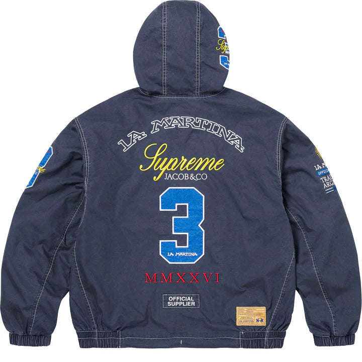 Supreme La Martina Lightweight Hooded Jacket Navy