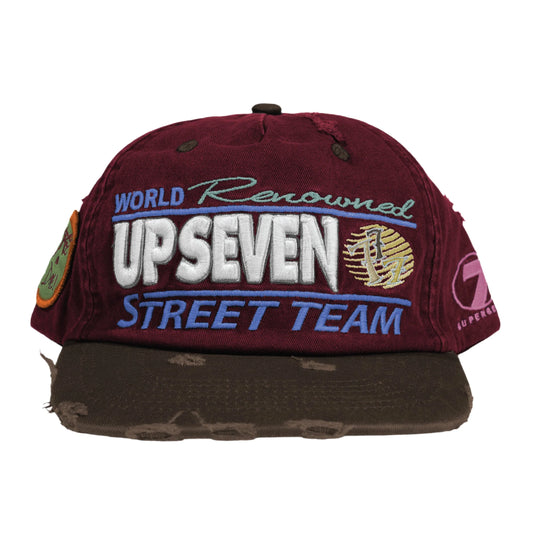 Up 7 Berry Intl Street Team Hat Burgundy/Brown