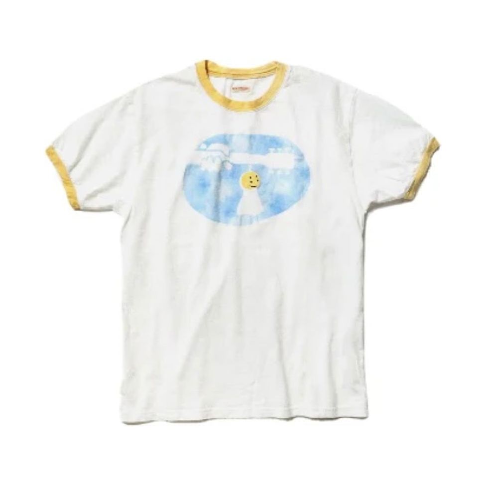 Kapital IDG Tenjiku Teruteru Woodstock T-Shirt White