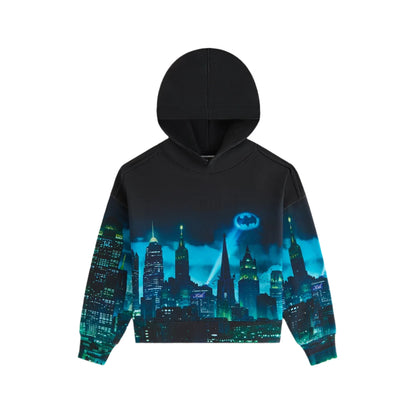 Kith x Batman Kids Gotham Nelson Hoodie Black