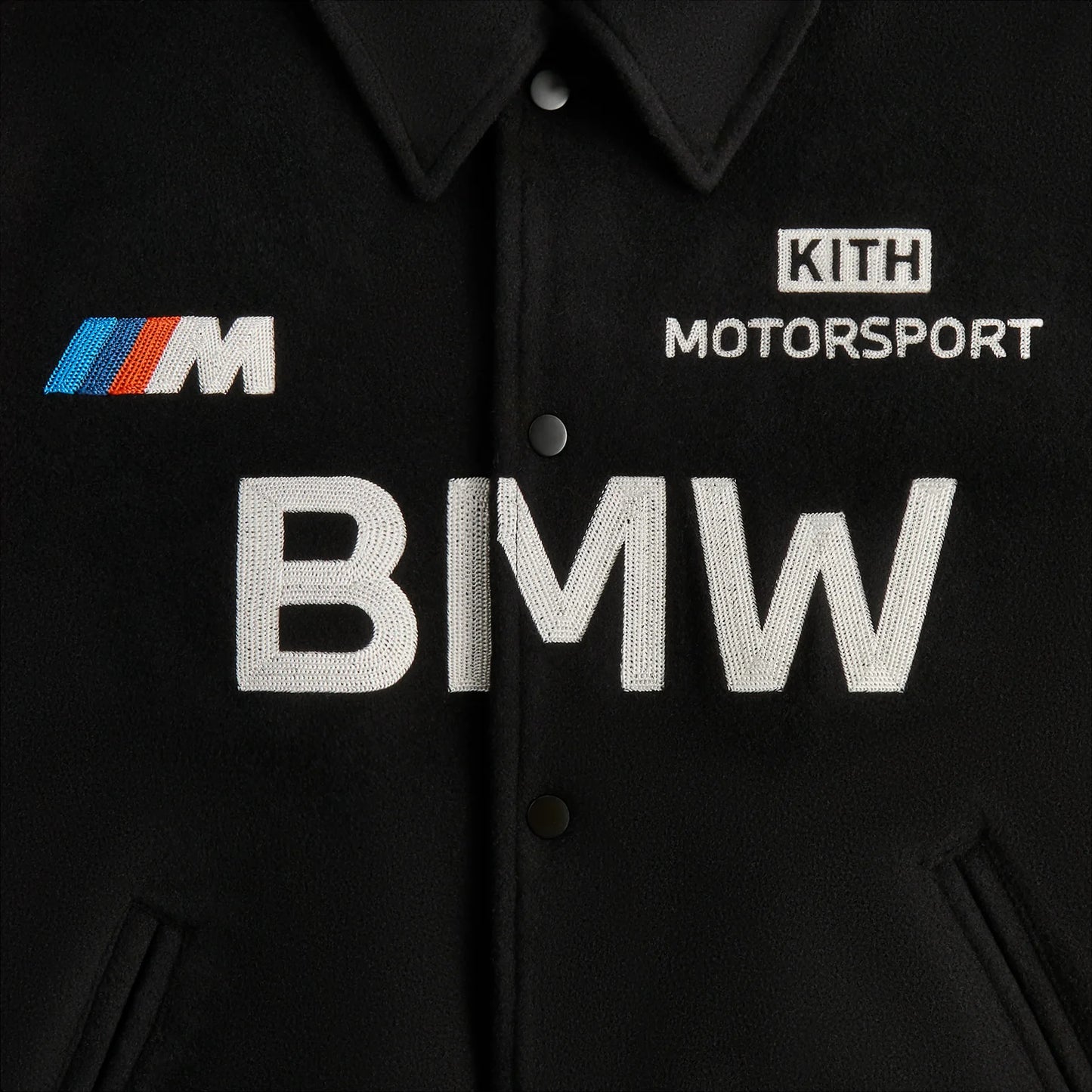 Kith x BMW Wool Coaches Jacket Black