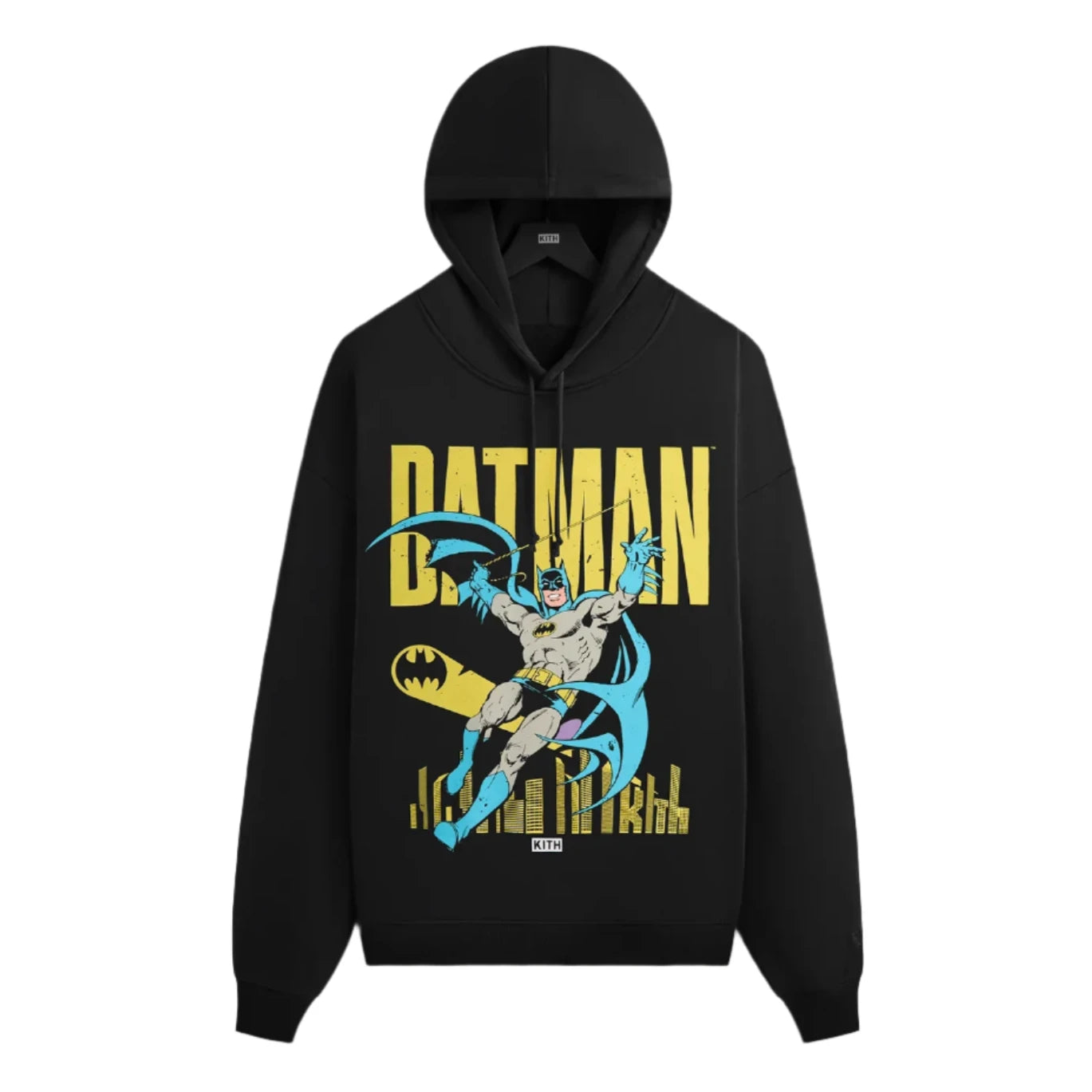 Kith x Batman Classic Vintage Nelson Hoodie Black